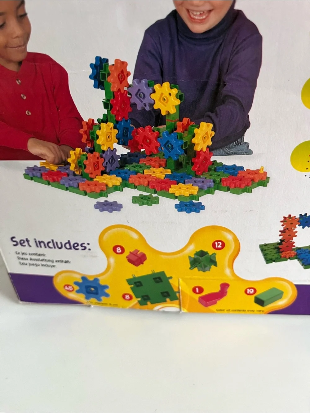Learning resources gears gears gears.  Promotes STEM skills. Ages 3+